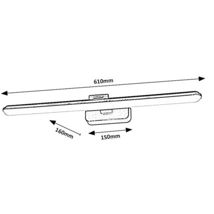 Rabalux - Lampada LED da quadro LED/15W/230V 4000K nero